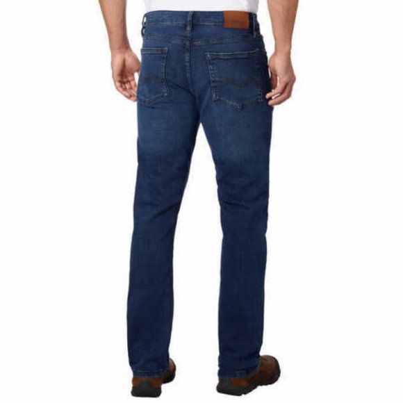 Urban Star Blue Denim Relax Fit Straight Leg Jeans - Picture 3 of 5